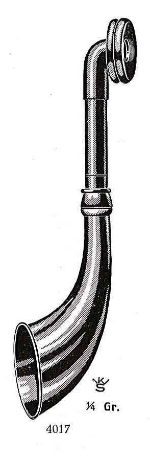 overall view of ear trumpet
