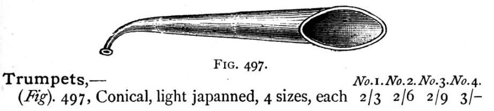 overall view of ear trumpet