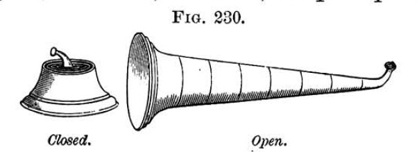 overall view of ear trumpet