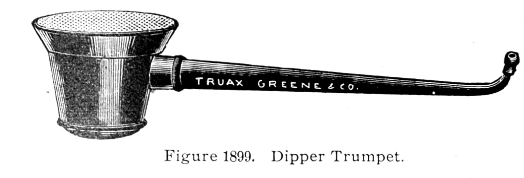 overall view of ear trumpet