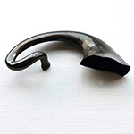 three quarter view of ear trumpet