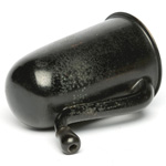 three quarter view of ear trumpet