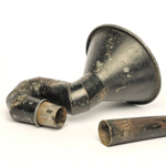 detail view of ear trumpet