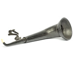 three quarter view of ear trumpet