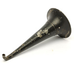 three quarter view of ear trumpet