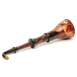 three quarter view of ear trumpet