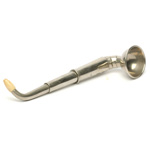 three quarter view of ear trumpet