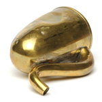 three quarter view of ear trumpet
