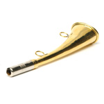 three quarter view of ear trumpet