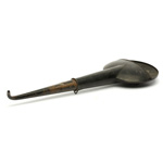 three quarter view of ear trumpet