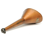 three quarter view of ear trumpet