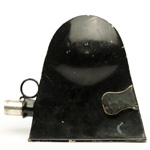 three quarter view of ear trumpet