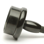 three quarter view of ear trumpet