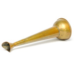 three quarter view of ear trumpet