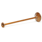 three quarter view of ear trumpet