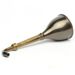 three quarter view of ear trumpet