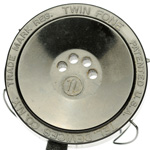 marks view of ear trumpet