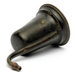 three quarter view of ear trumpet