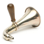 three quarter view of ear trumpet
