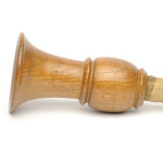 three quarter view of ear trumpet