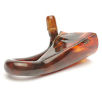 three quarter view of ear trumpet