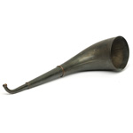 three quarter view of ear trumpet