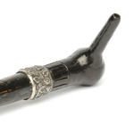 three quarter view of ear trumpet