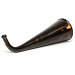 three quarter view of ear trumpet