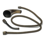 three quarter view of ear trumpet