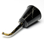 three quarter view of ear trumpet