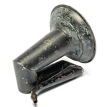 three quarter view of ear trumpet