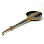 three quarter view of ear trumpet