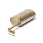 three quarter view of ear trumpet