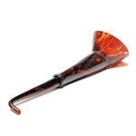 three quarter view of ear trumpet