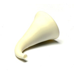 three quarter view of ear trumpet