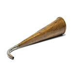 three quarter view of ear trumpet