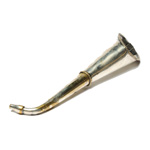 three quarter view of ear trumpet
