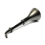 three quarter view of ear trumpet