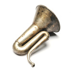 three quarter view of ear trumpet