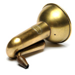 three quarter view of ear trumpet
