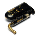 three quarter view of ear trumpet