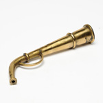 three quarter view of ear trumpet