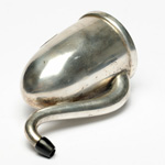 three quarter view of ear trumpet