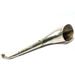three quarter view of ear trumpet