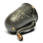 three quarter view of ear trumpet