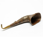 three quarter view of ear trumpet