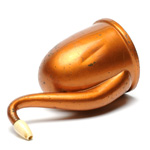 three quarter view of ear trumpet