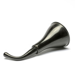 three quarter view of ear trumpet