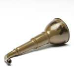 three quarter view of ear trumpet