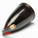 three quarter view of ear trumpet